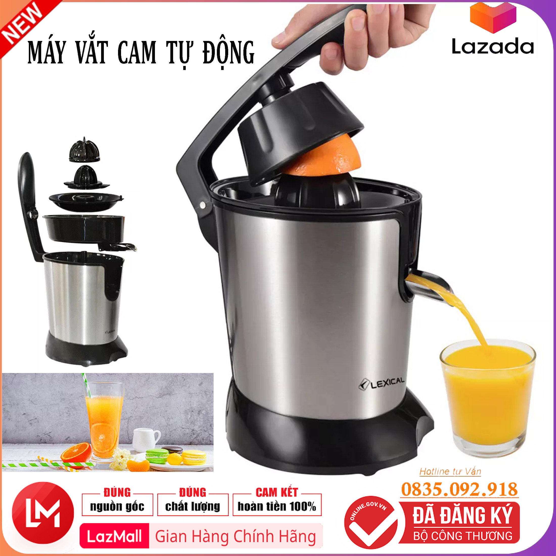 [HCM]Máy vắt cam Sharp THÁI LAN CHÍNH HÃNG EJ-J130-ST  Lưới lọc thép bền bỉ chắc chắn  đế chống trượt tiện lợi Công suất lớn ép nhanh kiệt nước bảo hành 12 tháng.