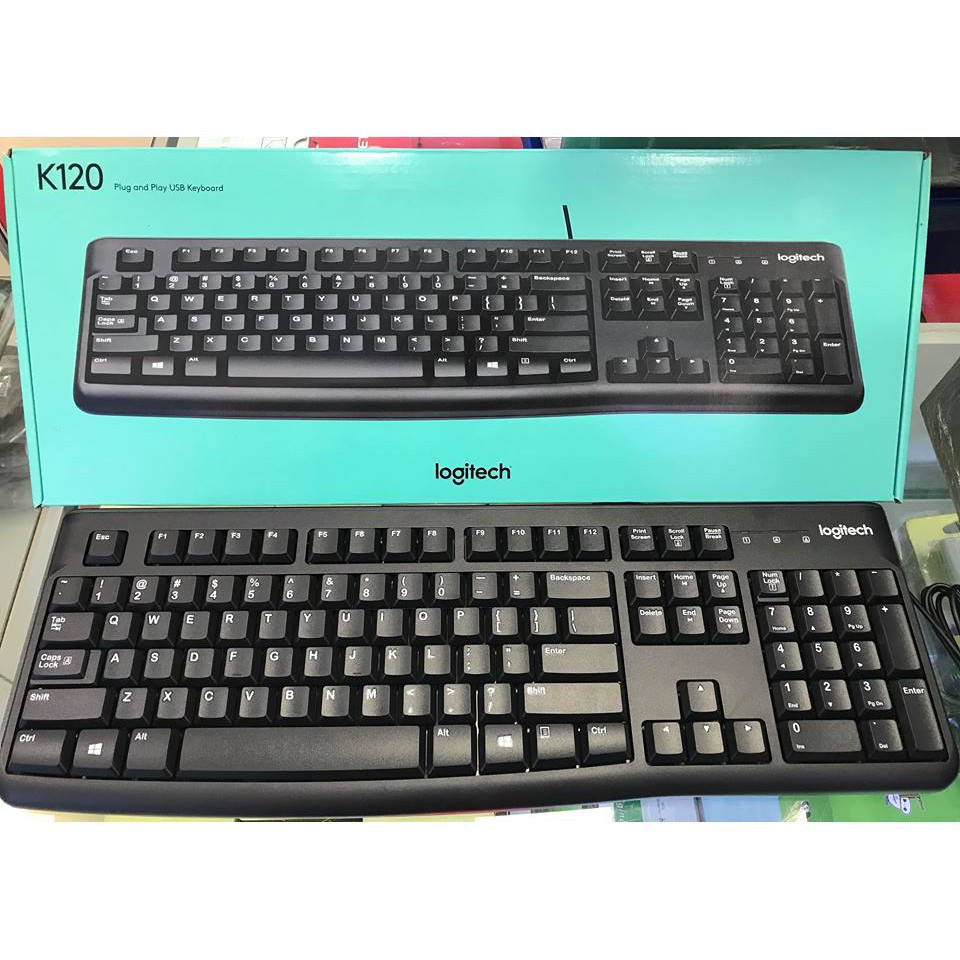 Bàn phím máy tính logitech k120 - bàn phím máy tính có dây usb logitech - bh 36t