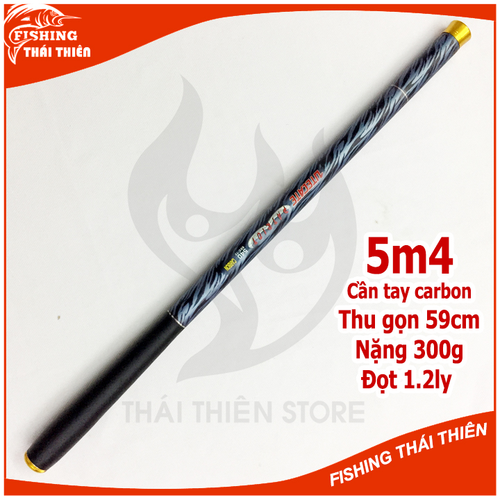 [HCM]Cần câu tay Carbon cao cấp Patriot 5m4 siêu bền