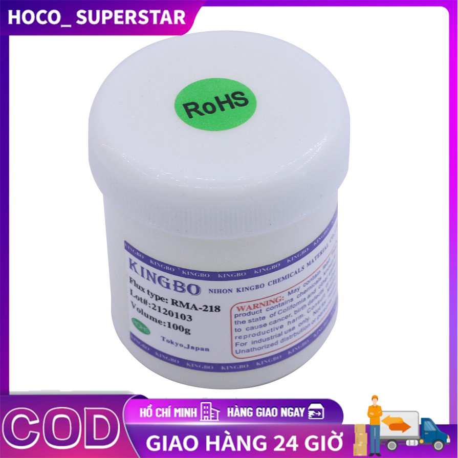 Mỡ hàn thiếc, dung dịch trợ hàn kingbo rma-218 100g cao cấp