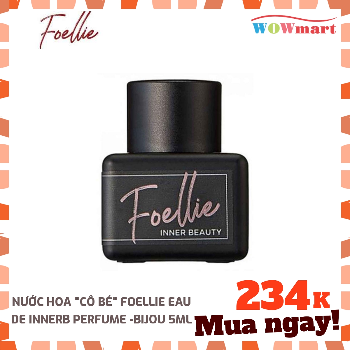 Nước hoa vùng kín foellie eau de innerb perfume -bijou 5ml - hàn quốc