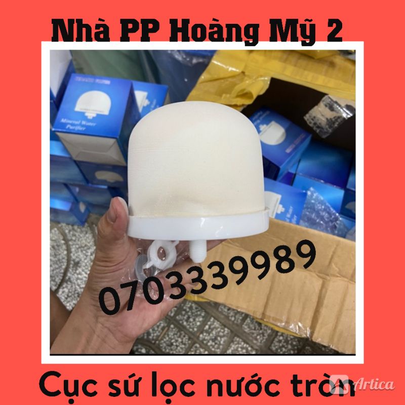 Cục lọc nước tròn - cục lọc sứ tròn