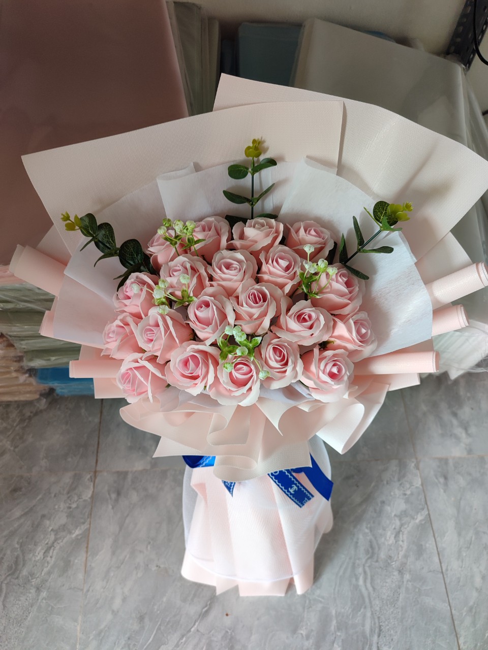Bó hoa sáp thơm hàn quốc 20 bông to đẹp bó theo yêu cầu quà tặng sinh nhật, noel, valentine giá rẻ