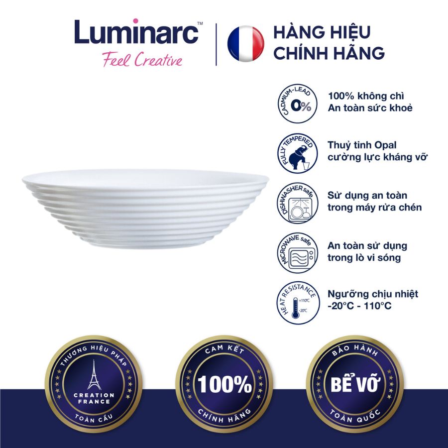 Bộ 6 tô thuỷ tinh luminarc harena multi 16cm- luhan5417