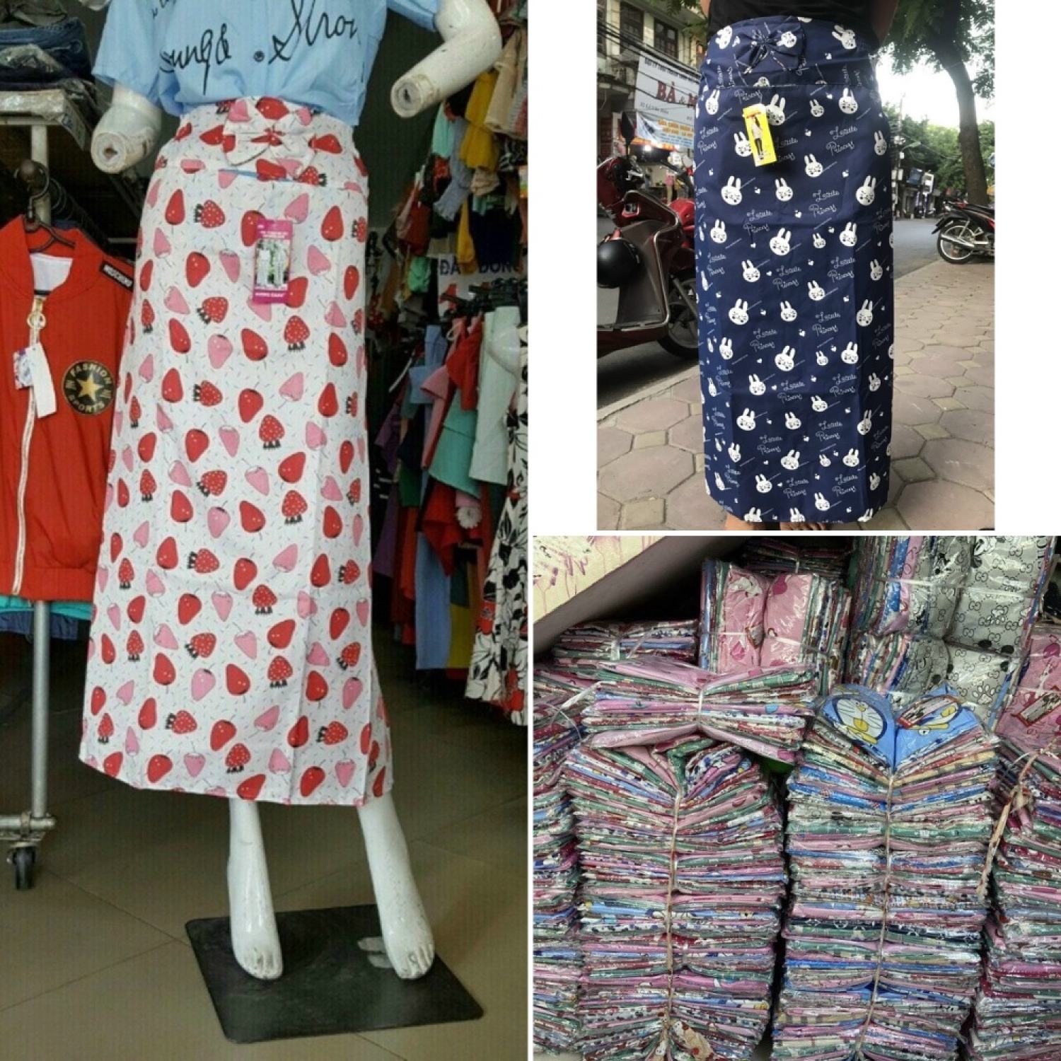 Váy chống nắng, chân váy chống nắng random nhiều màu sắc from tới 65kg SKUCV-26A huetayboutique
