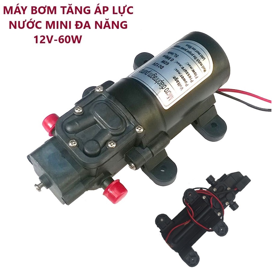 Máy bơm nước tăng áp mini - máy bơm tăng áp cho gia đình bạn máy bơm nước mini 12v áp lực cao - bơm tăng áp mini 12v dễ dàng và thuận tiện để sử dụng