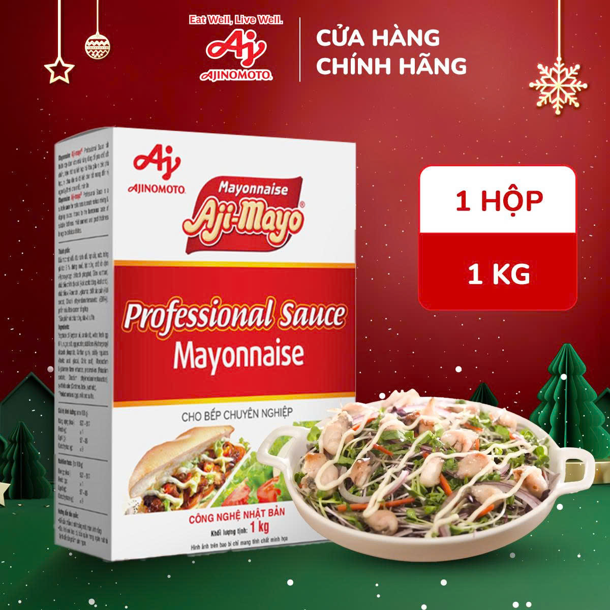 Sốt Mayonnaise của nhà Aji-mayo - Hộp 1kg