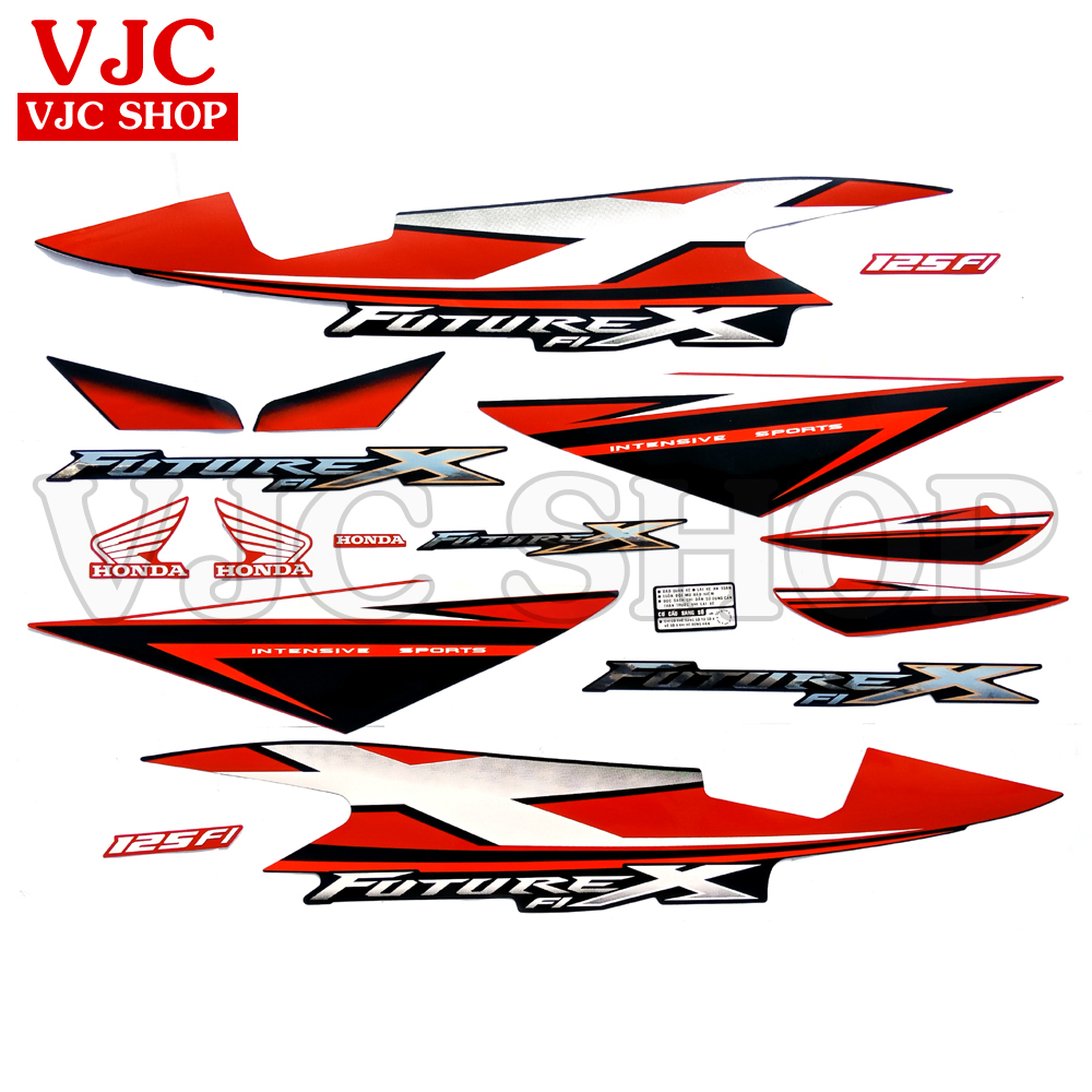 Bộ tem xe Future X 125 FI các màu lựa chọn cho decal xe máy