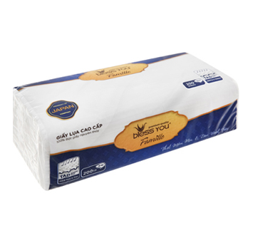Khăn softpack bless you famille 200 tờ