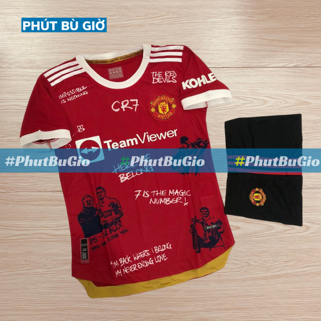 [CAO CẤP] Áo Bóng Đá Thể Thao Đá Banh Bút Ký MU/ ManUtd Chất Polyester - Phút Bù Giờ Sport