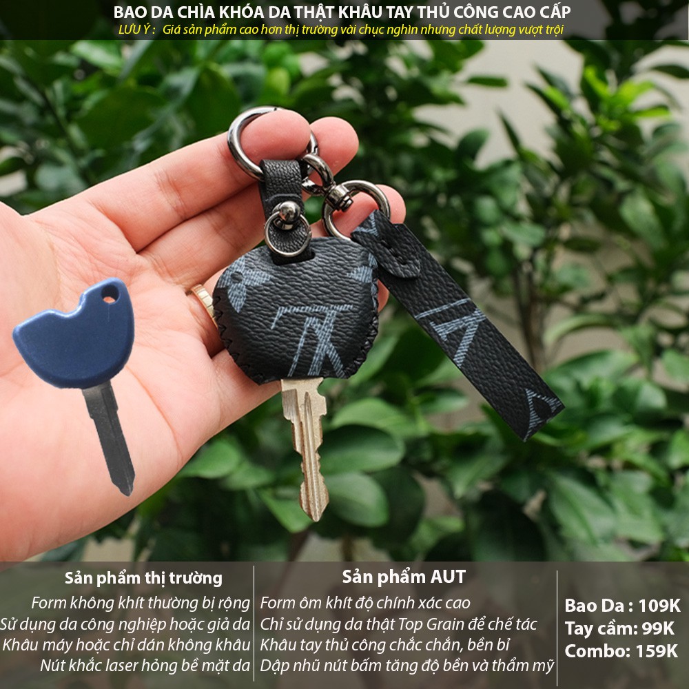 Đựng chìa khóa Piagio Vespa LV khâu tay