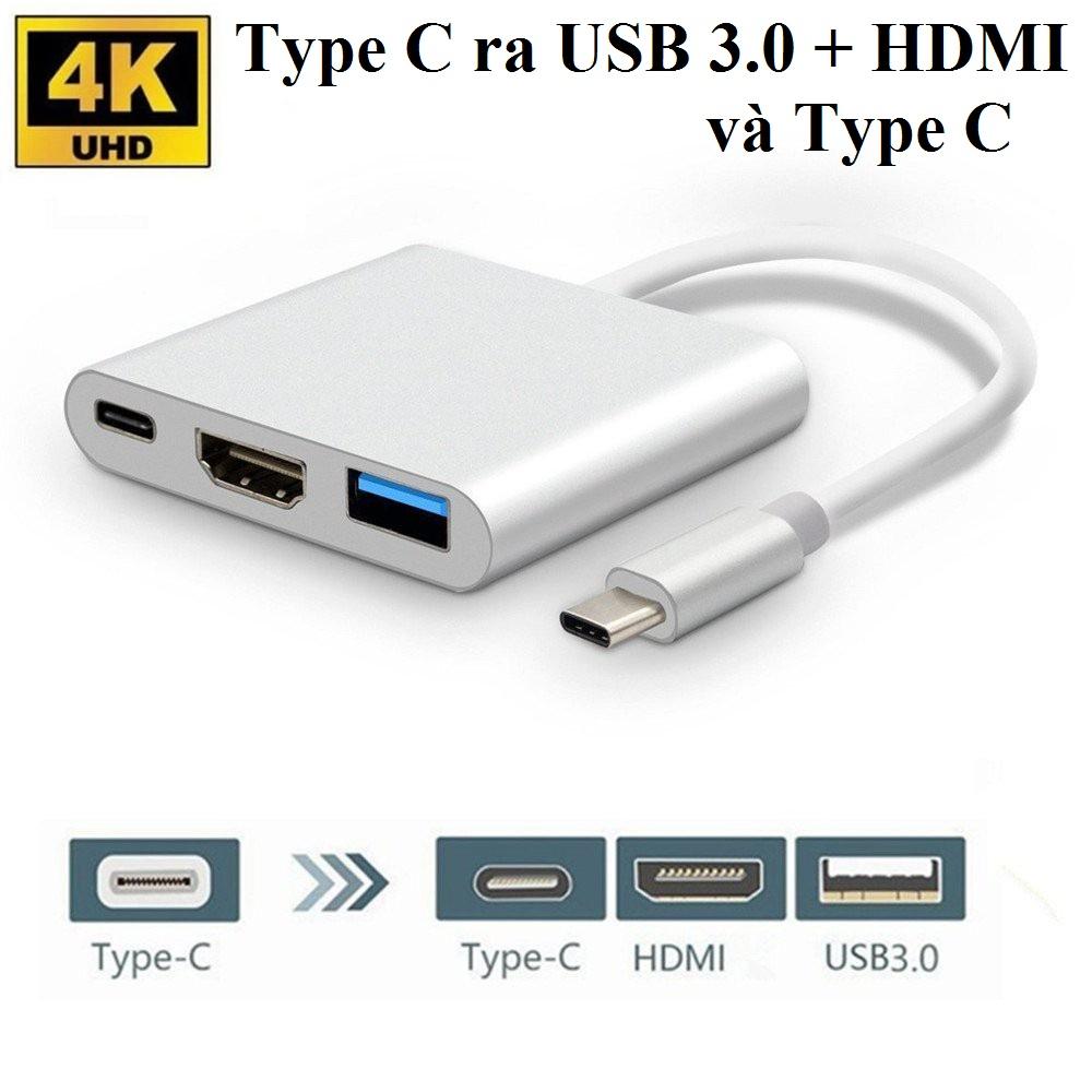 Cáp chuyển đổi⚡️cáp chuyển type c ra hdmi & usb 3.0 & type c⚡️hàng xịn⚡️tốc độ cao 4k
