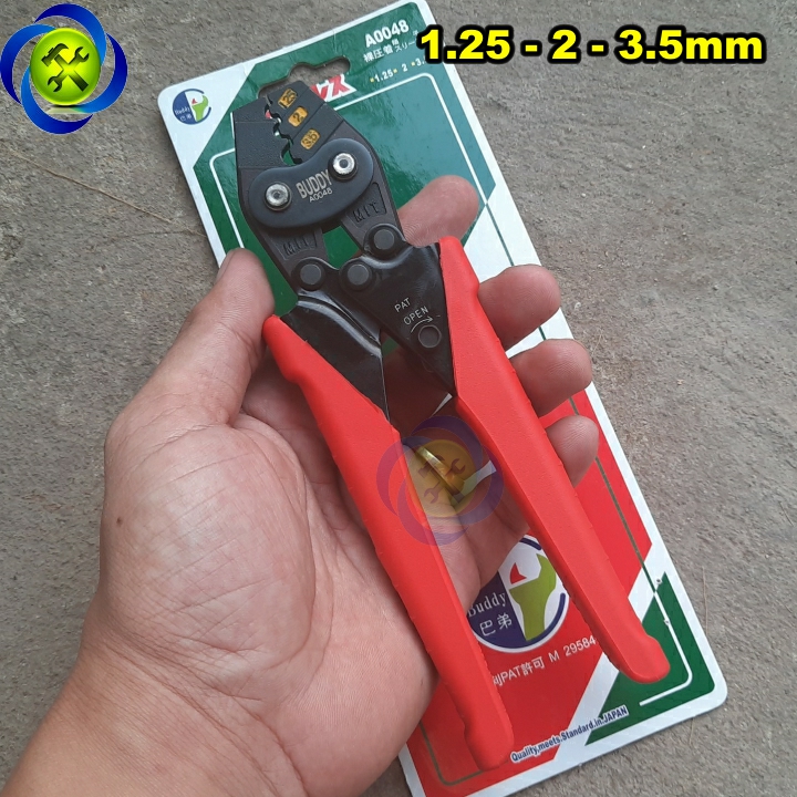 Kềm bấm cos đài loan buddy a0048 1.25-3.5mm chiều dài 170mm