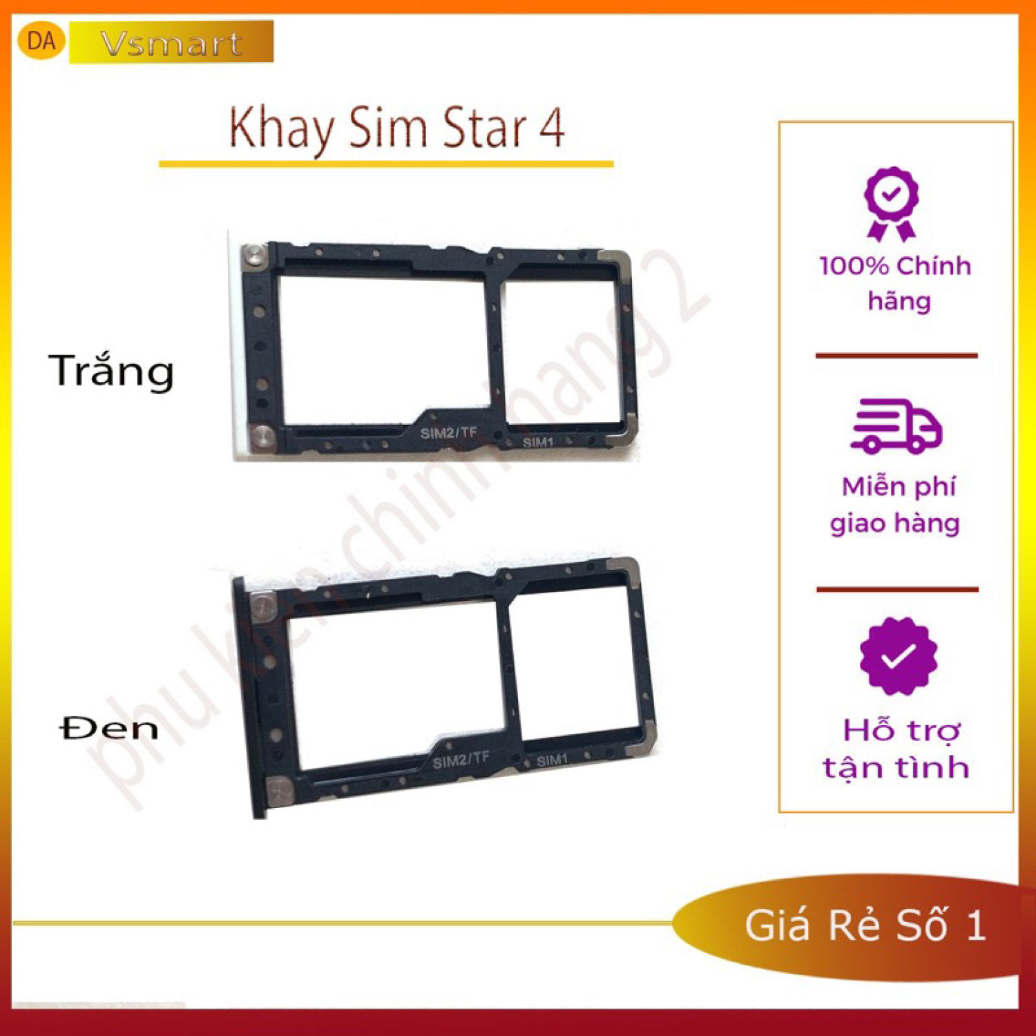 Khay sim vsmart star 4 new chính hãng
