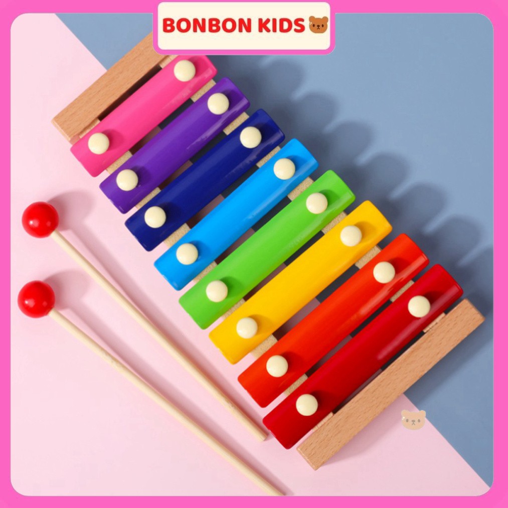 Đồ chơi đàn gỗ xylophone 8 quãng cho bé bonbon kids