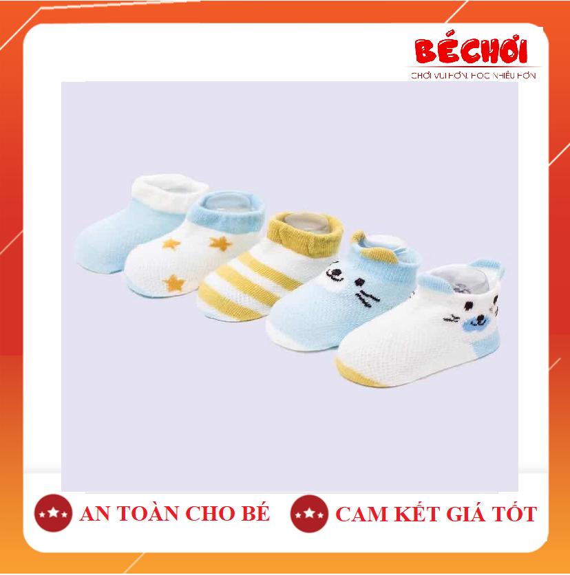 Set 5 Đôi Vớ Tất Lưới Mùa Hè Cao Cấp( Đồ Cho Bé Sơ Sinh 5-10kg )