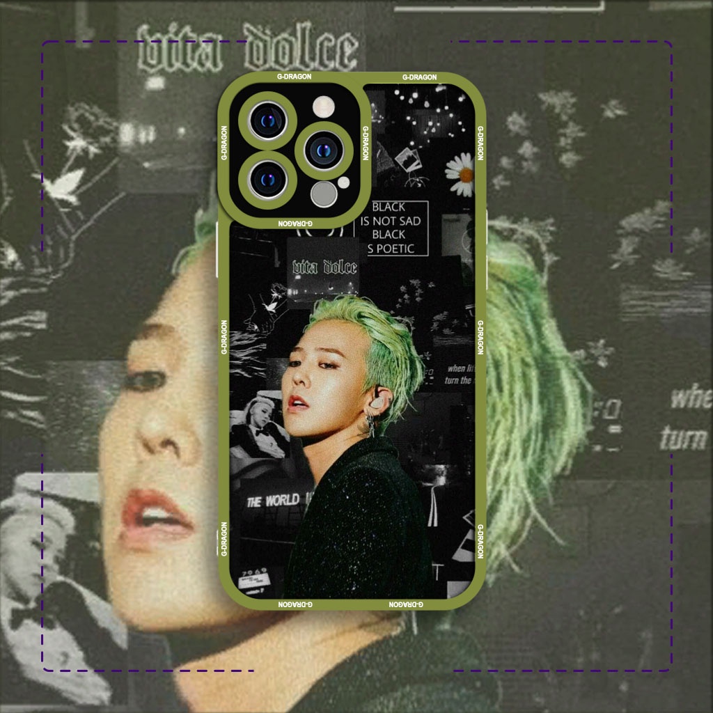 Ốp lưng iphone cạnh vuông JM CASE idol Kpop G-Dragon collage art 6plus/6s/6splus/7/7plus/8/8plus/x/xs/11/12/pro/max/plus