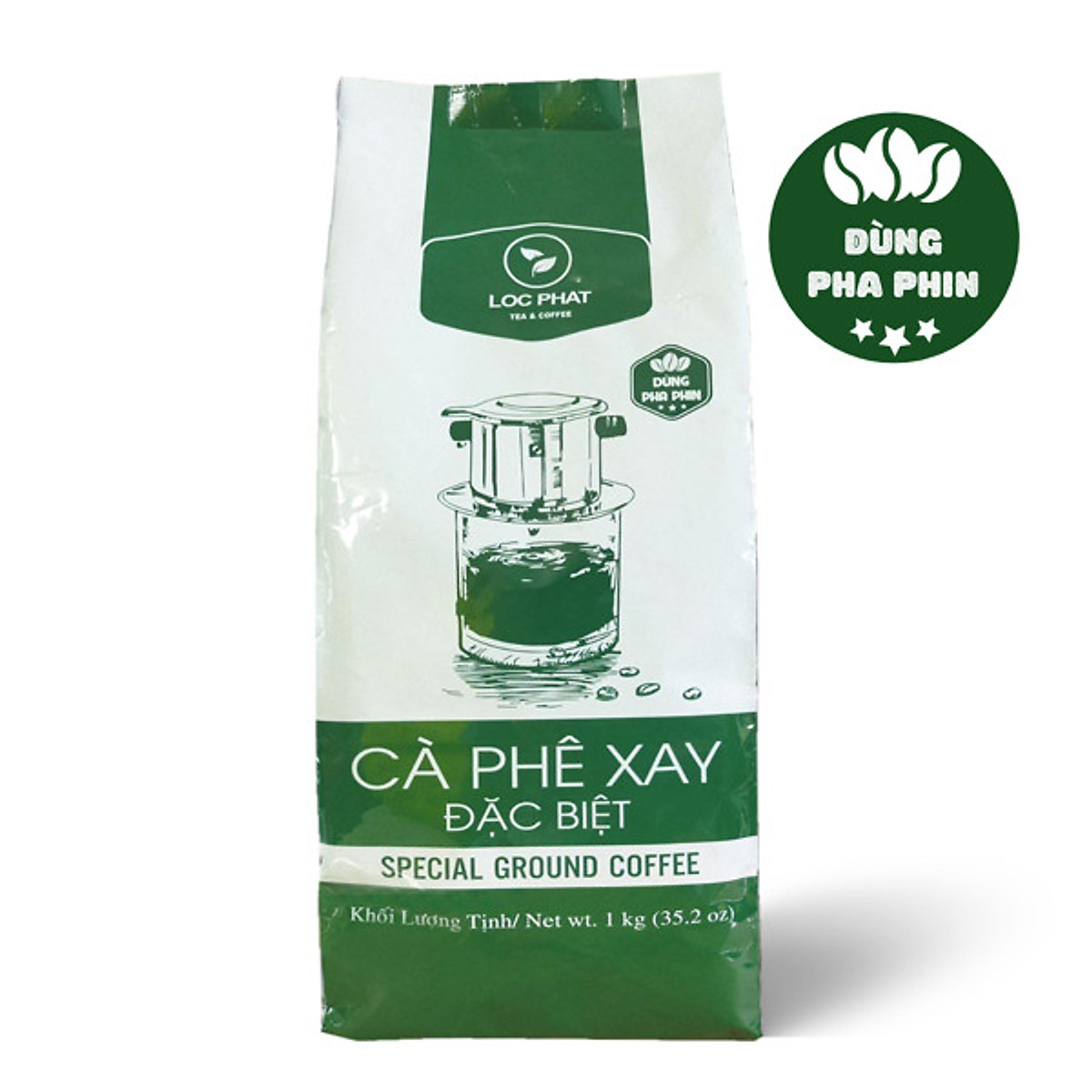 CÀ PHÊ XAY ĐẶC BIỆT LỘC PHÁT - PHA PHIN - 1KG - NGUYÊN LIỆU DÙNG PHA CHẾ ĐỒ UỐNG (Trà Lộc Phát)