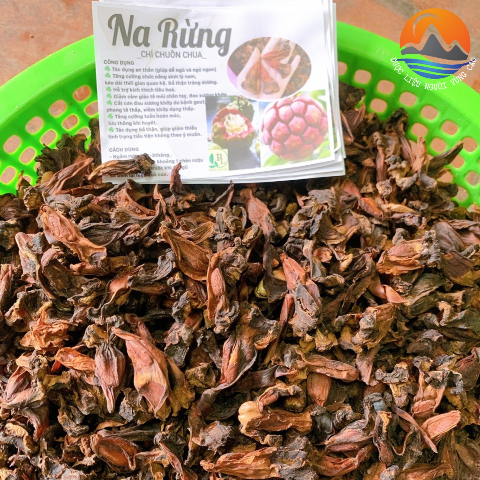 Na rừng Tây Bắc khô ngâm rượu loại 1 được sấy khô từ quả na rừng tươi, chín thơm ngon
