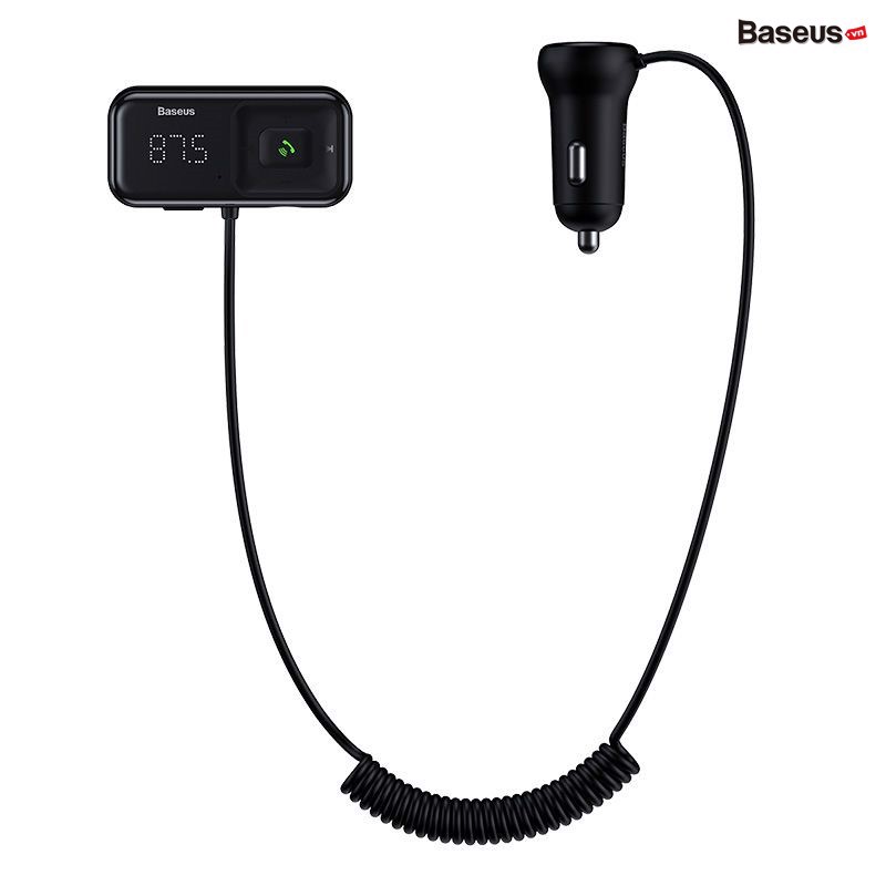 Bộ tẩu sạc đa năng trên xe hơi Baseus T Typed S-16 Wireless MP3 Car Charger  (, TF card, USB*2, LED screen, Hi-Fi sound quaility)HÀNG NHẬP KHẨU |  