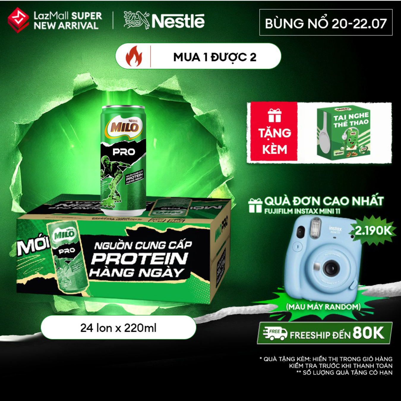 Sữa Lúa Mạch Nestle Milo Pro Lon 4(6x220ml)