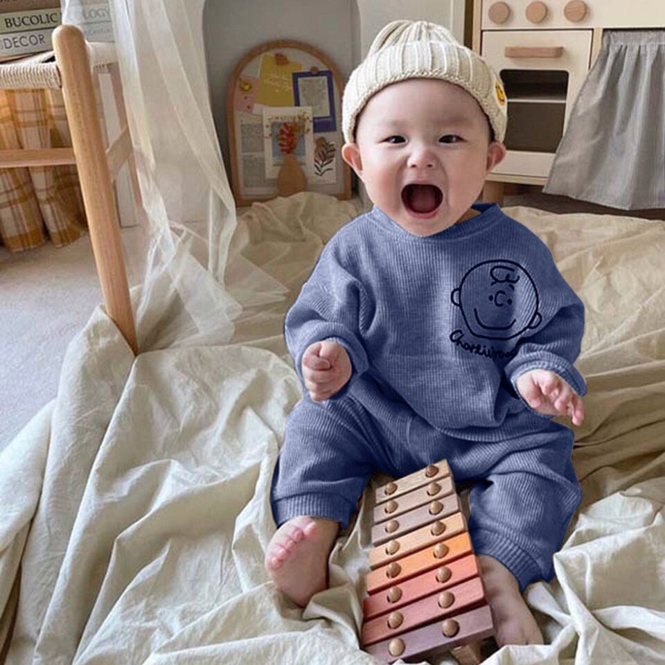 Bộ quần áo thu đông cho bé trai💚 Set quần áo dài len tăm họa tiết hoạt hình dễ thương cho bé trai, bé gái từ 8 đến 20 kg, DUCK KIDS, quần áo trẻ em, đồ bộ bé trai, đồ cho bé trai, đồ bé trai, đồ bộ bé gái, áo thun