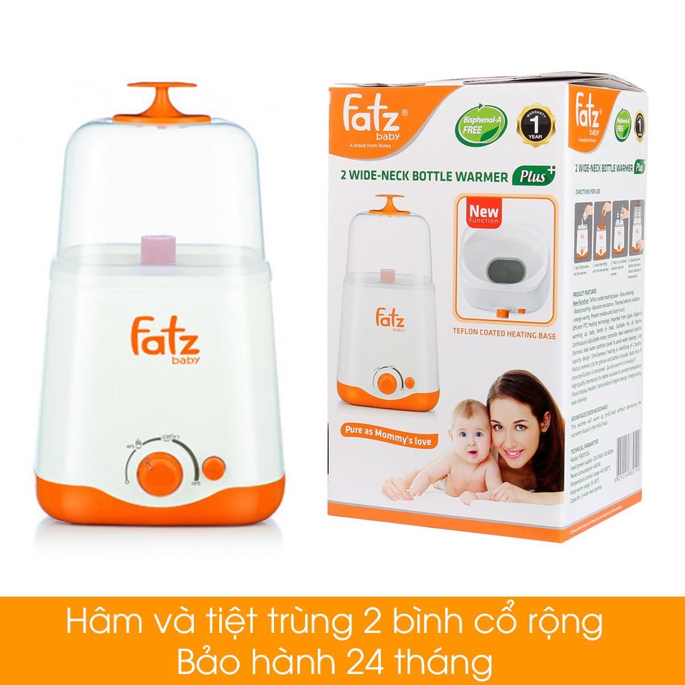 Máy hâm sữa 2 bình cổ rộng fatz