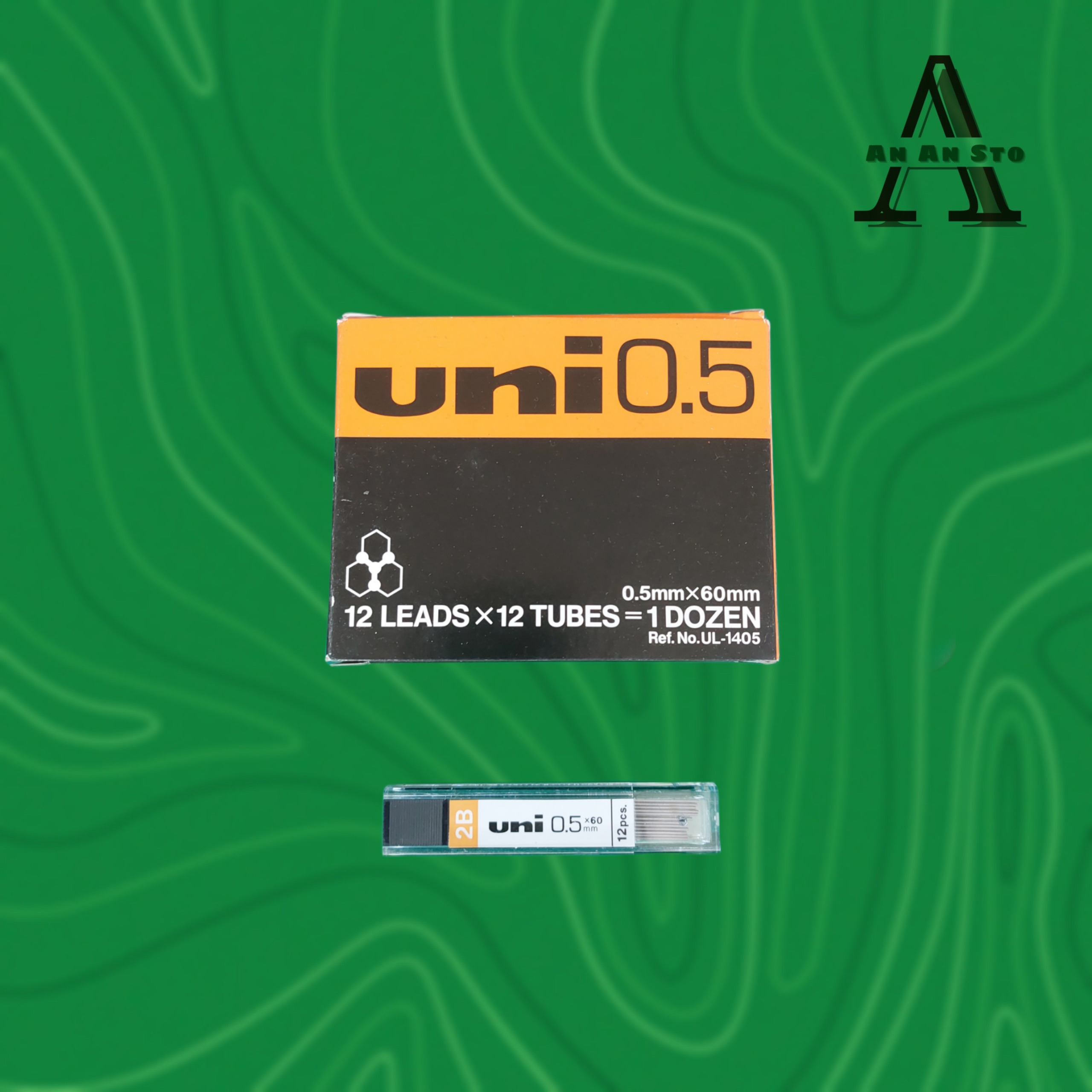 Ruột bút chì kim bấm 2b uni - 0.5mm loại tốt