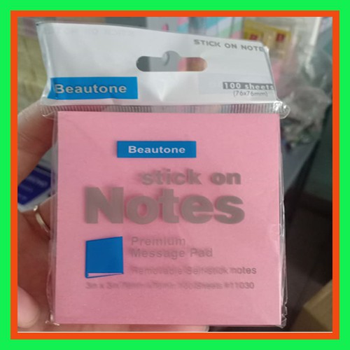 Giấy note ghi nhớ hồng 3x3-vpp thanh tú