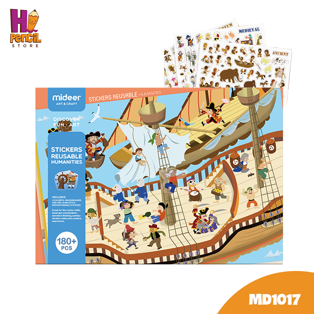 Sticker Mideer Dùng Nhiều Lần - Hành Trình Cướp Biển