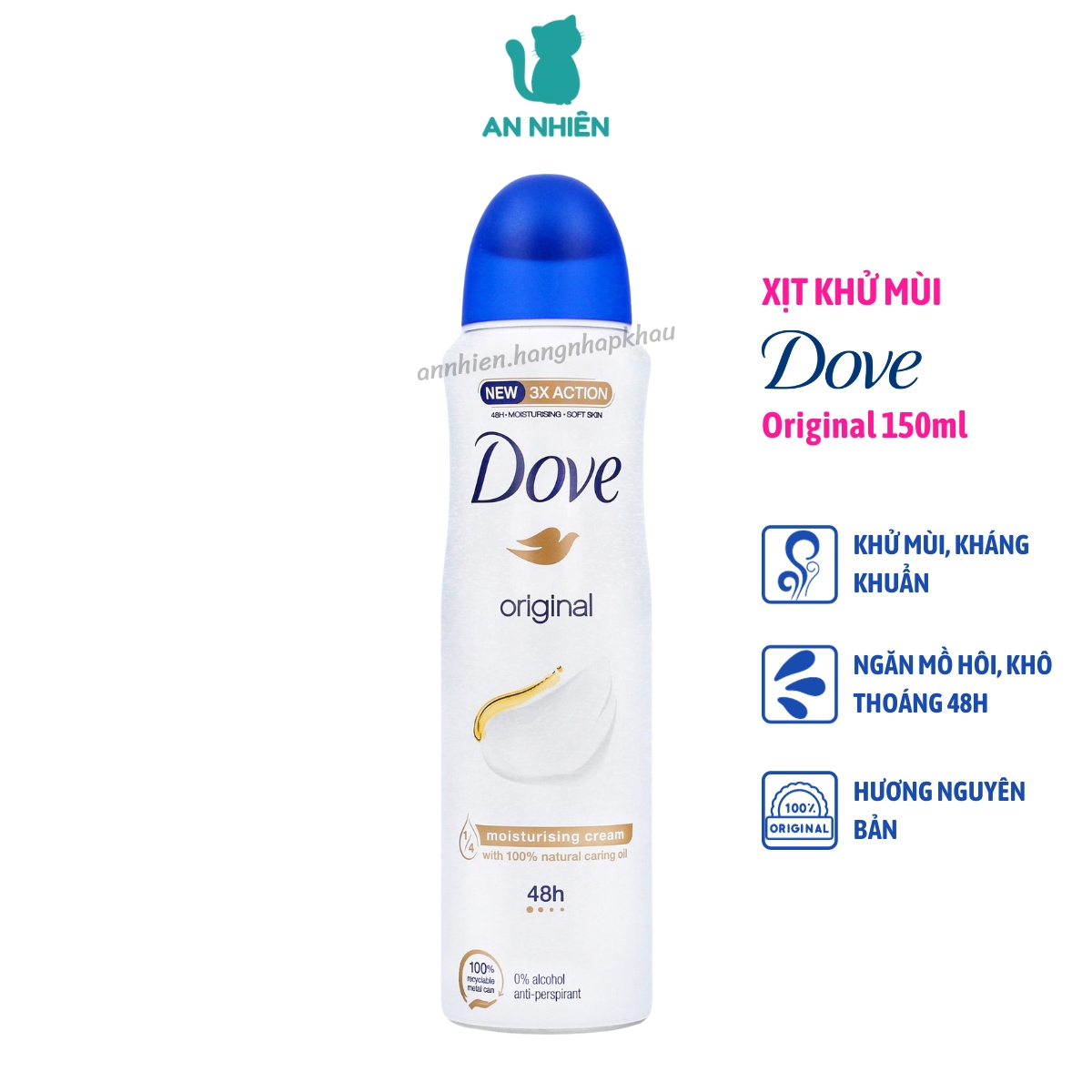 Dove Original deodorant body spray 150ml