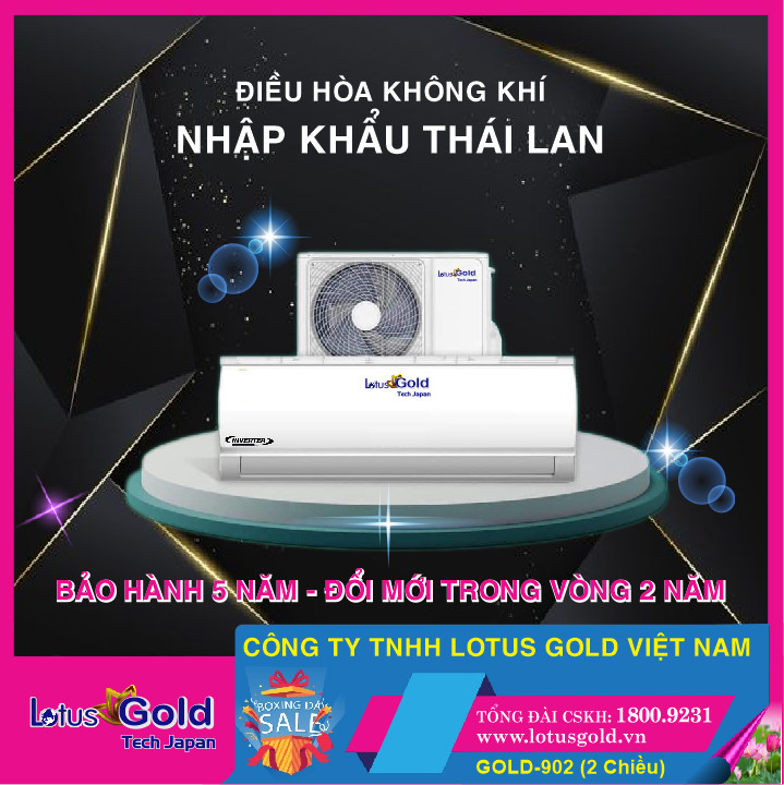 Máy điều hòa 2 chiều Gold-902. Gold-902 2-way air conditioner. Gold-902 二路空调
