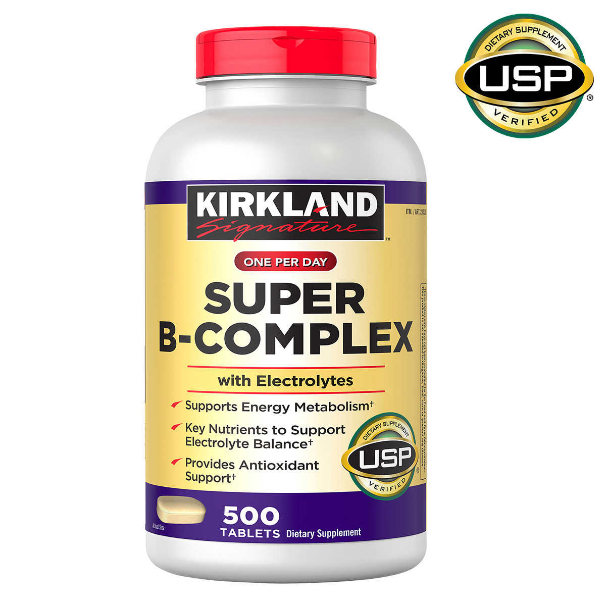 Viên uống Vitamin B tổng hợp Kirkland Super B-Complex 500 viên của Mỹ