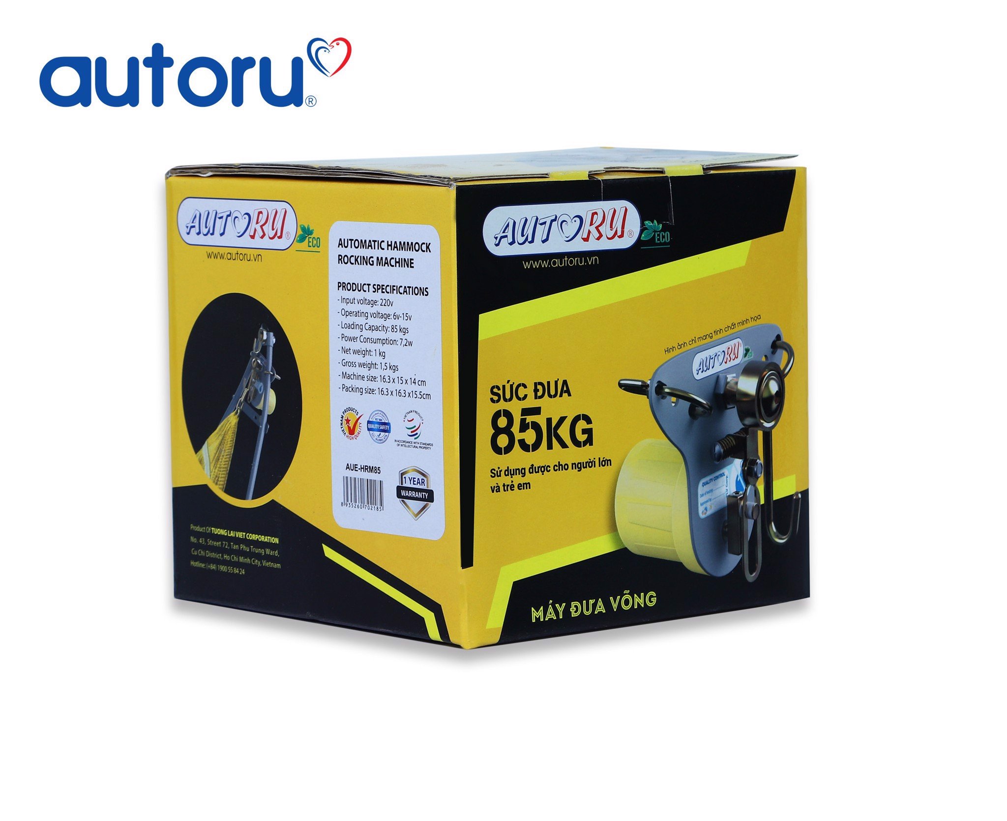 Máy đưa võng autoru 100kg kèm adaptor