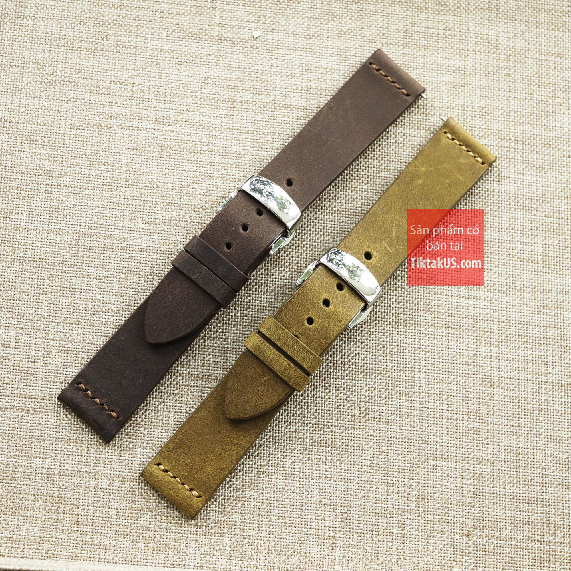   HCM  Dây Đồng Hồ Da Bò Sáp kèm khóa chống gãy dây hand made thủ công 2 lớp Dây Da Đồng Hồ Nam Dây Đeo Đồng Hồ Dây Đồng Hồ Nam Dây Da Quai Đồng Hồ Thông Minh Size 18-19-20-21-22mm DW Daniel Wellington Orient Seiko Casio Movado 