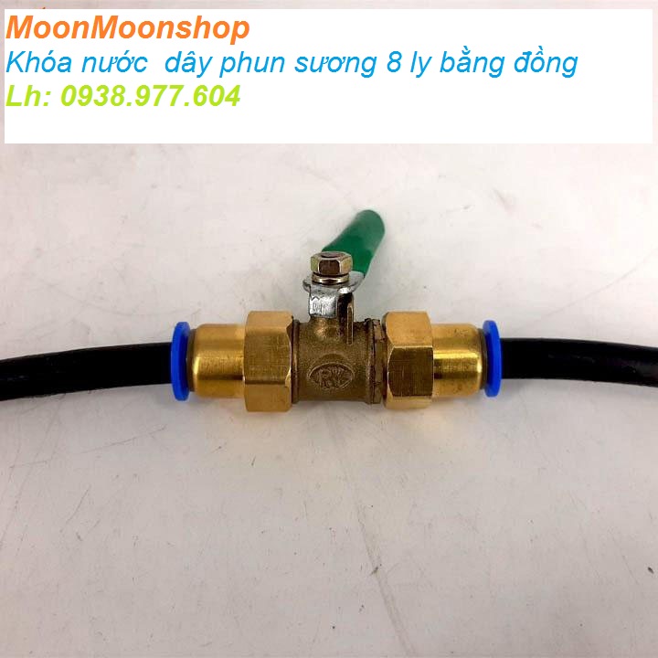 [HCM]Béc bơm phun sương khóa nước dây phun sương 8 ly