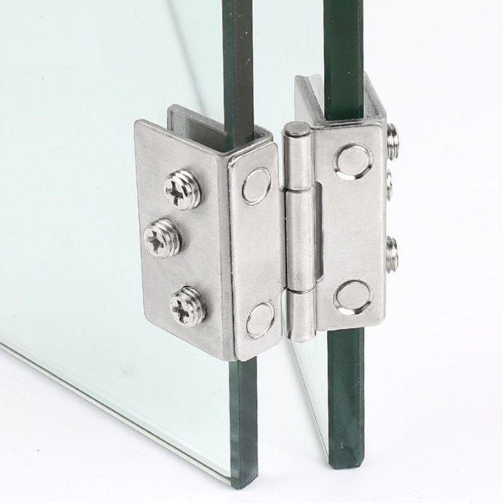 Bản lề kẹp cửa kính Inox