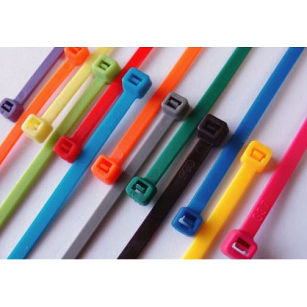 Bịch 100 cái dây thít nhựa, dây rút nhiều màu dài 20cm