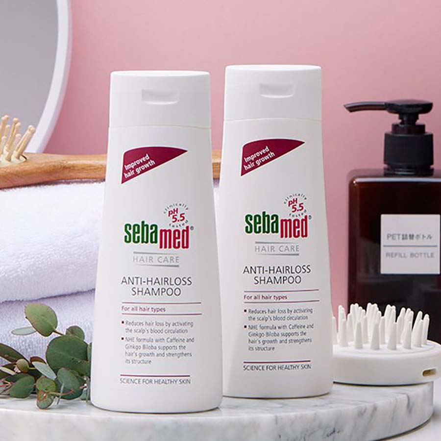 Dầu gội ngăn ngừa rụng tóc Sebamed hair care anti-hairloss shampoo pH5.5