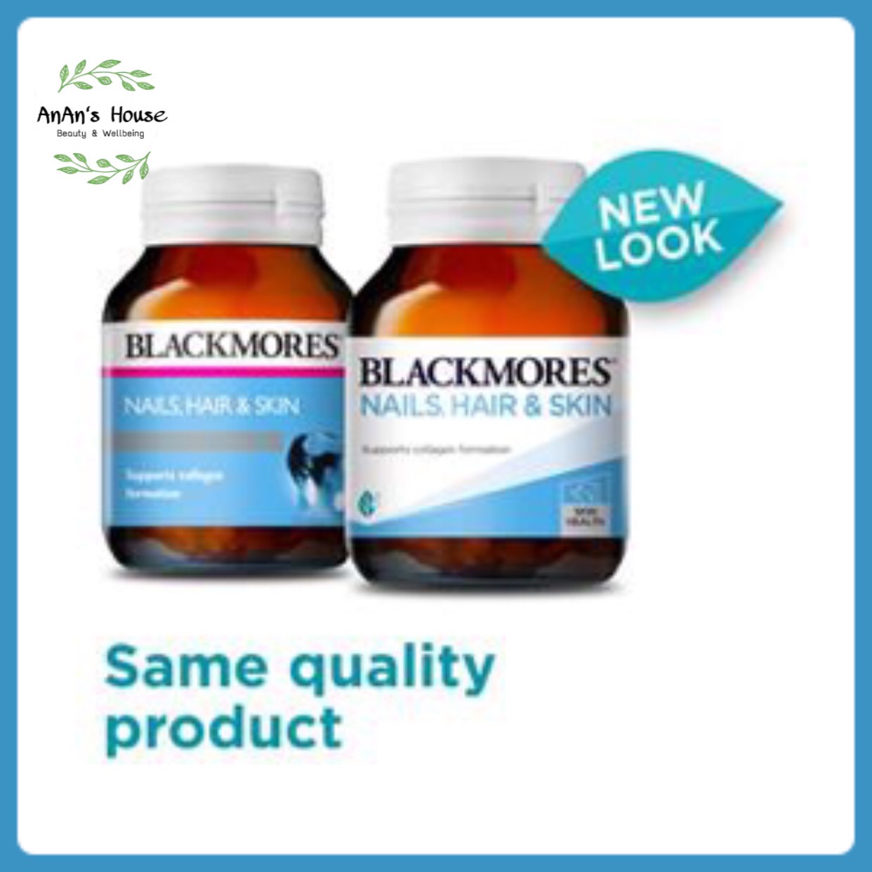 Viên uống đẹp da tóc móng Blackmores Nails Hair & Skin 60 Viên