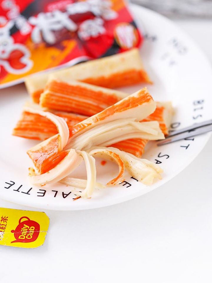 Combo 2 Gói Thanh Cua Hải Sản - Thanh Cua Tẩm Vị Ăn Liền Loại Ngon - Thanh Cua Ăn Liền - Ăn Vặt Trung Quốc