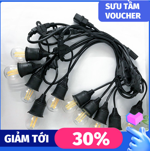 Dây Đèn Chống Nước Ngoài Trời - Hàng Đui Cao Cấp - 1 Đổi 1 Trong 12 Tháng 10M, 7.5M, 5M