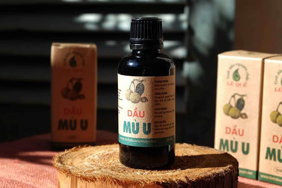 DẦU MÙ U NGUYÊN CHẤT - LÊ QUẾ 50ml làm lành các vết sẹo, phỏng, mẩn ngứa và mụn