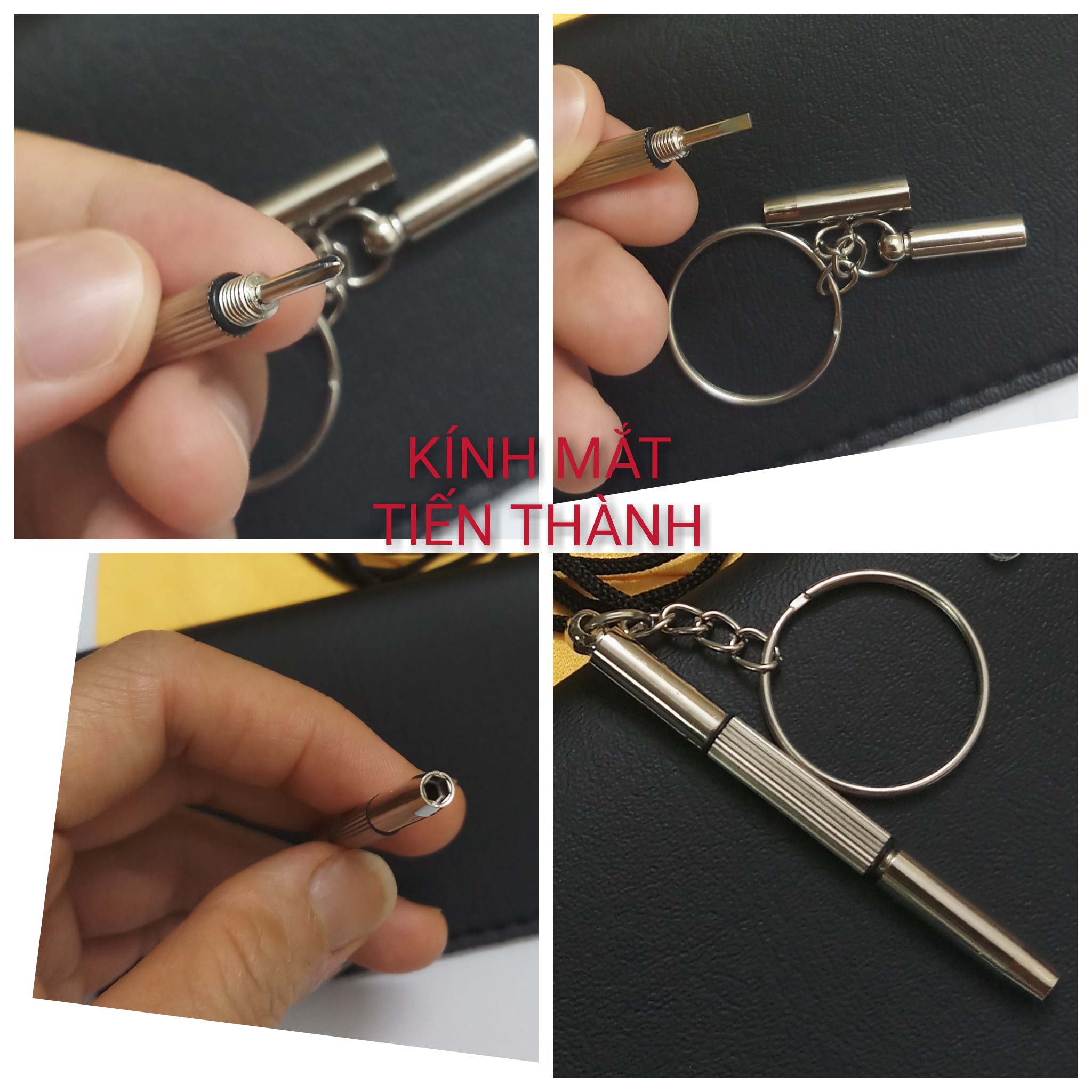 Phụ Kiện Tua Vít Vặn Ốc, Vít Kính Mắt 3 Trong 1 - Kính Mắt Tiến Thành