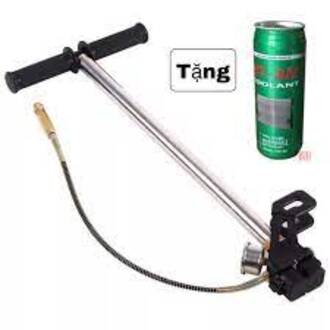 Bơm cao áp 40mpa - bơm đồng hồ to - chân gấp - tặng lon nước làm mát cho bơm