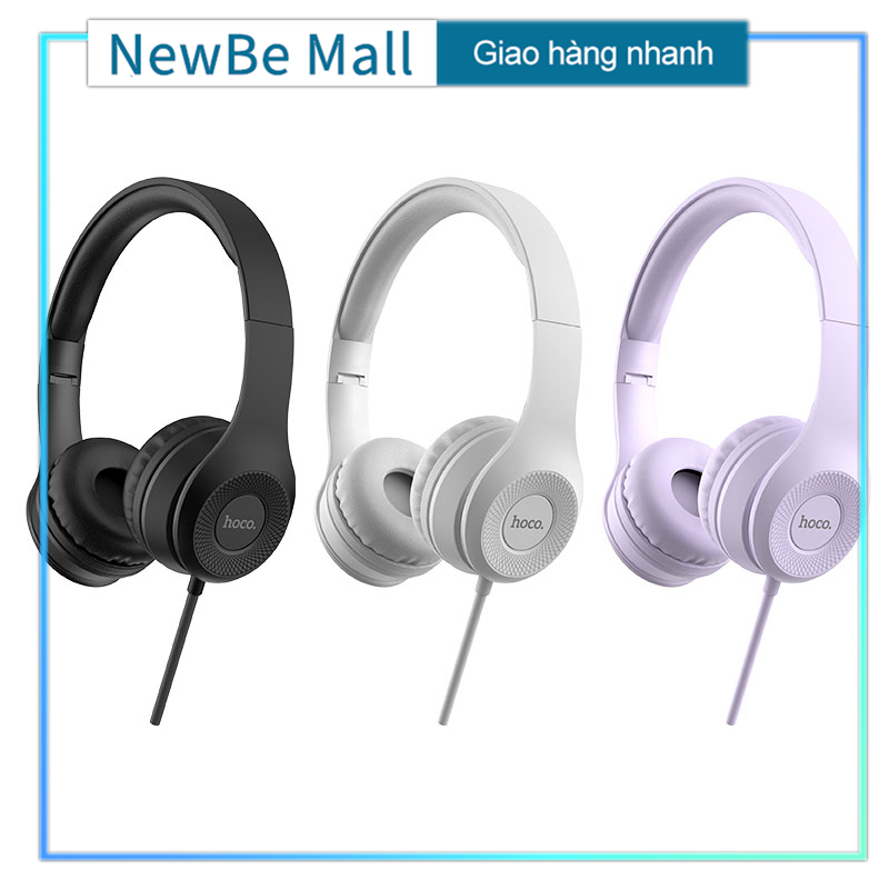 Tai Nghe Chụp Tai Hoco W21- Hàng Chính Hãng- hỗ trợ mic đàm thoại trên laptop, điện thoại có thể gập gọn