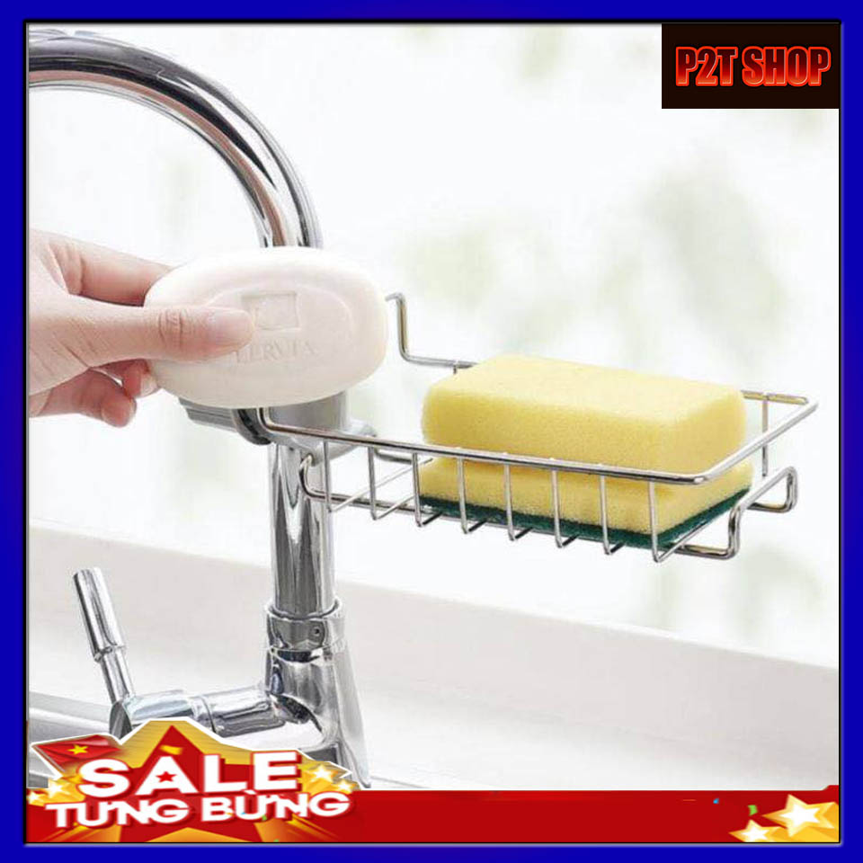 [KHÔNG GỈ-NHỎ GỌN] Gía inox treo bồn rửa bát cao cấp, kệ inox, giá inox để xà phòng rẻ rửa bát