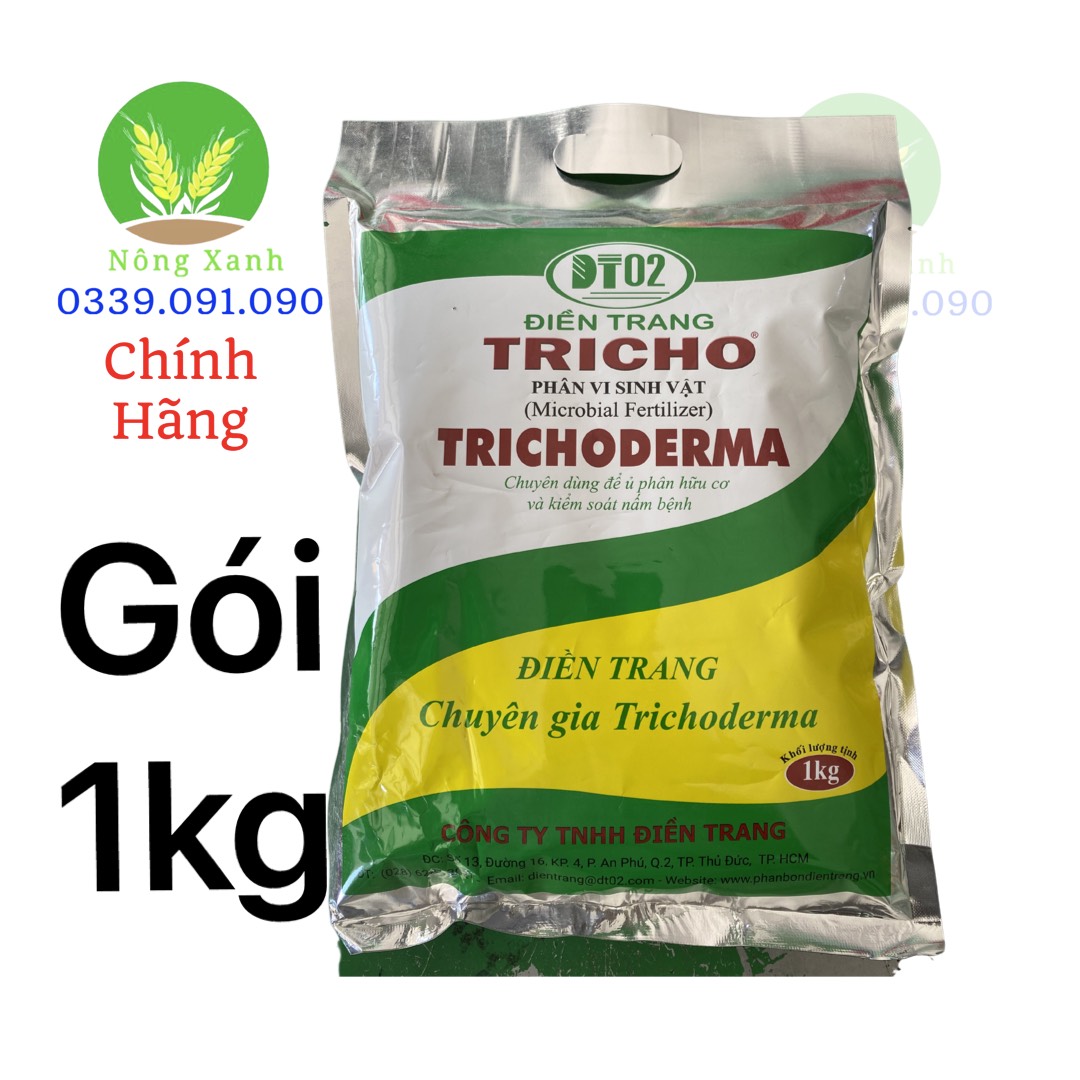 Nấm Đối Kháng Trichoderma Điền Trang ủ Phân Bón, Trộn Đất Trồng Cây, Phòng Bệnh Hiệu Quả Cho Cây Trồng Gói 1 Kg