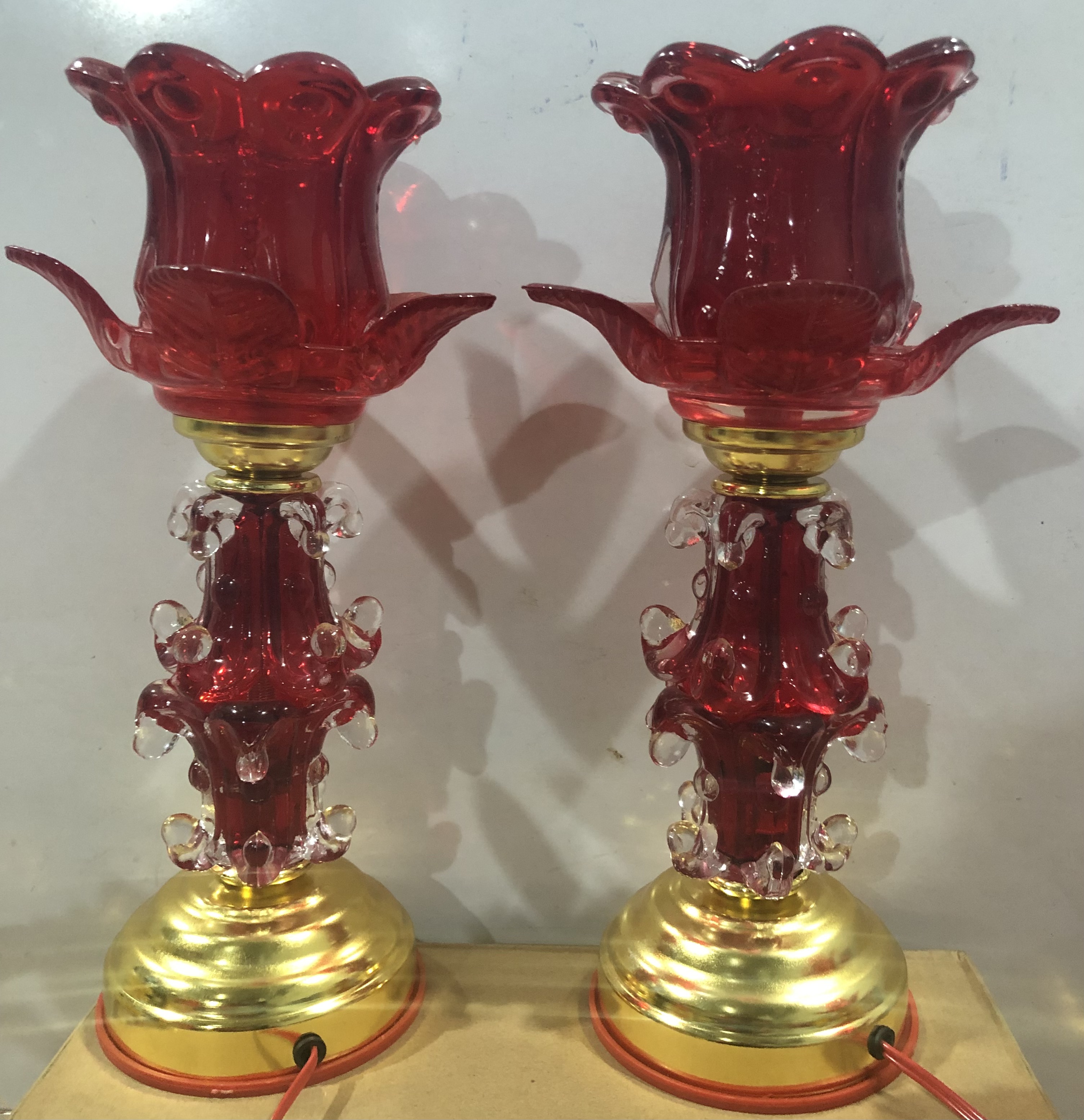 Đèn thờ Pha lê cao 30cm