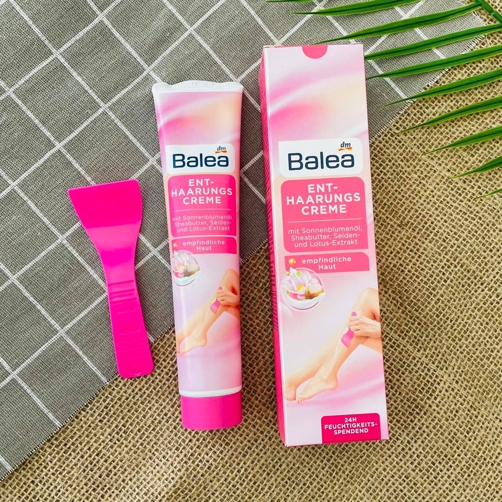 Kem tẩy lông và kem dưỡng sau wax làm dịu da & ức chế mọc lông balea
